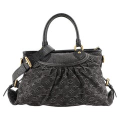 Louis Vuitton Neo Cabby Handbag Denim MM