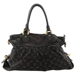 Louis Vuitton Neo Cabby Handbag Denim MM