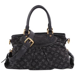 Louis Vuitton Neo Cabby Handbag Denim MM