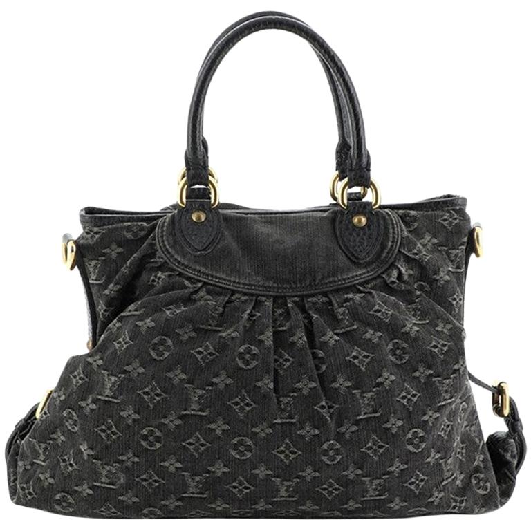 Louis Vuitton Neo Cabby Handbag Denim MM