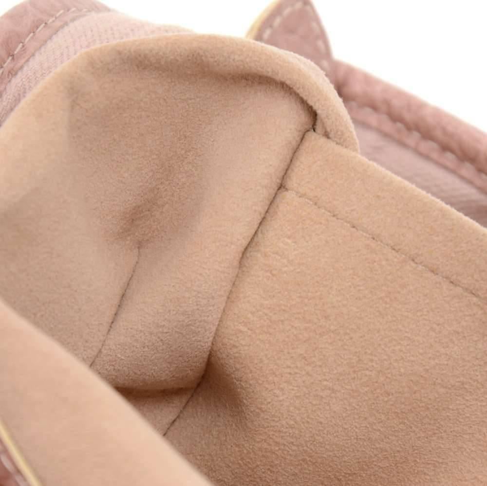 Women's Louis Vuitton Neo Cabby MM Pink Rose Monogram Denim Shoulder Bag