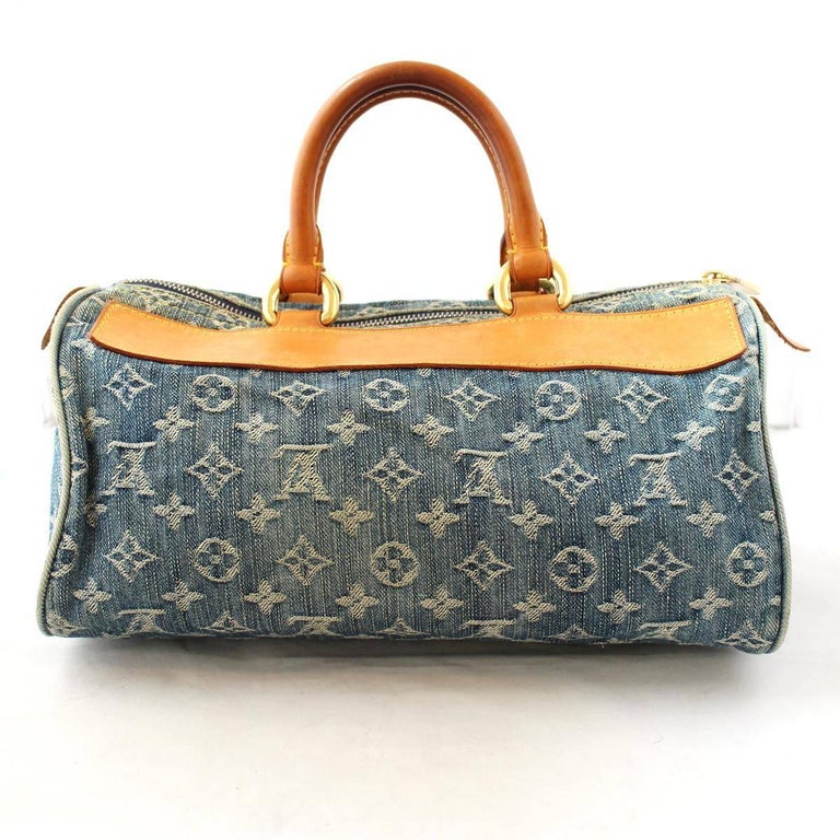 Louis Vuitton Neo Denim Speedy 30 Bag at 1stdibs