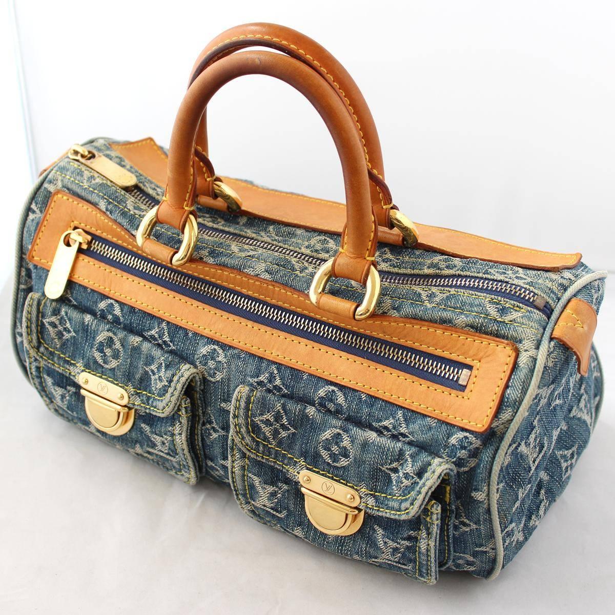 Louis Vuitton Neo Denim Speedy 30 Bag In Good Condition In Gazzaniga (BG), IT