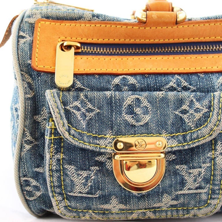 Louis Vuitton Neo Denim Speedy 30 Bag at 1stDibs