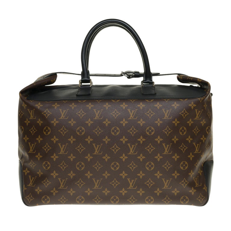 Louis Vuitton Neo Greenwich Macassar travel bag in brown canvas, silver  hardware at 1stDibs