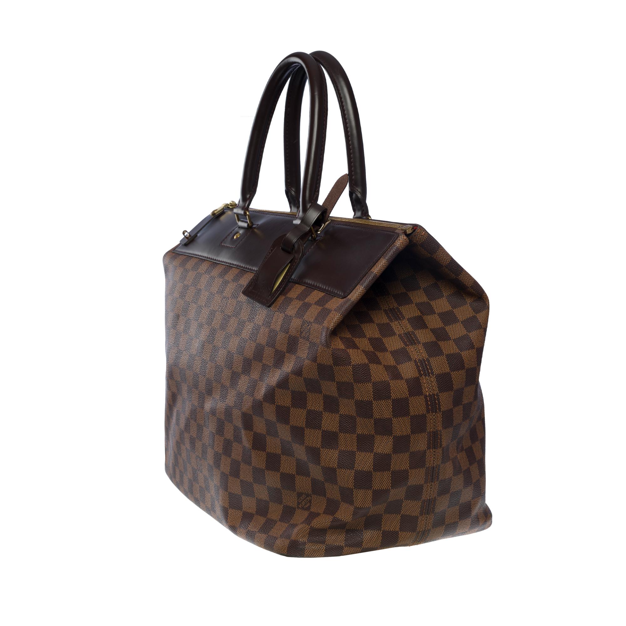 Louis Vuitton Neo Greenwich travel bag in brown canvas, golden hardware In Excellent Condition In Paris, IDF