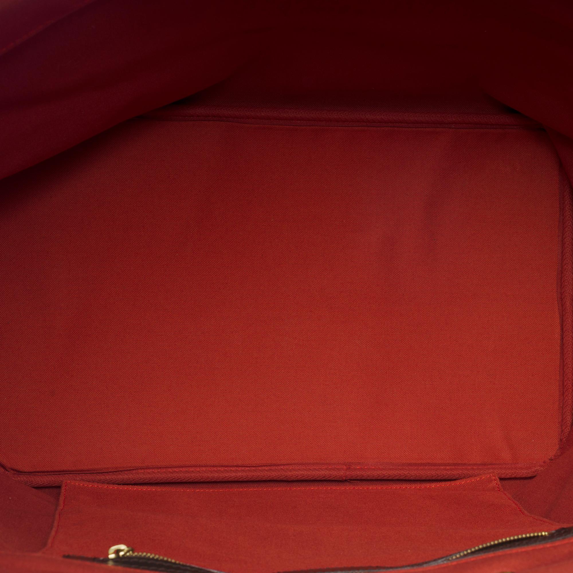 Reisetasche von Louis Vuitton Neo Greenwich aus braunem Segeltuch mit goldenen Beschlägen 3