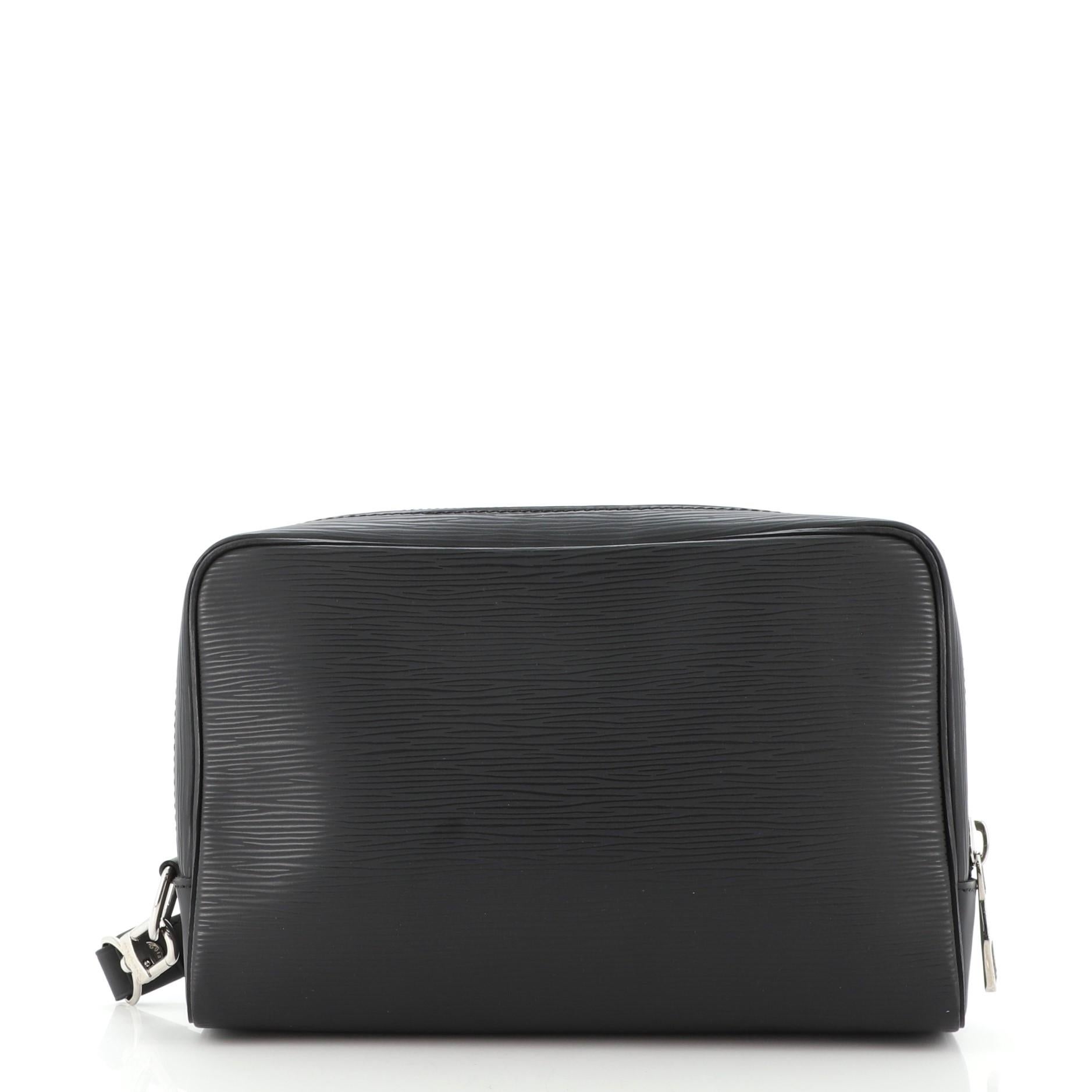 Black Louis Vuitton Neo Hoche Clutch Epi Leather