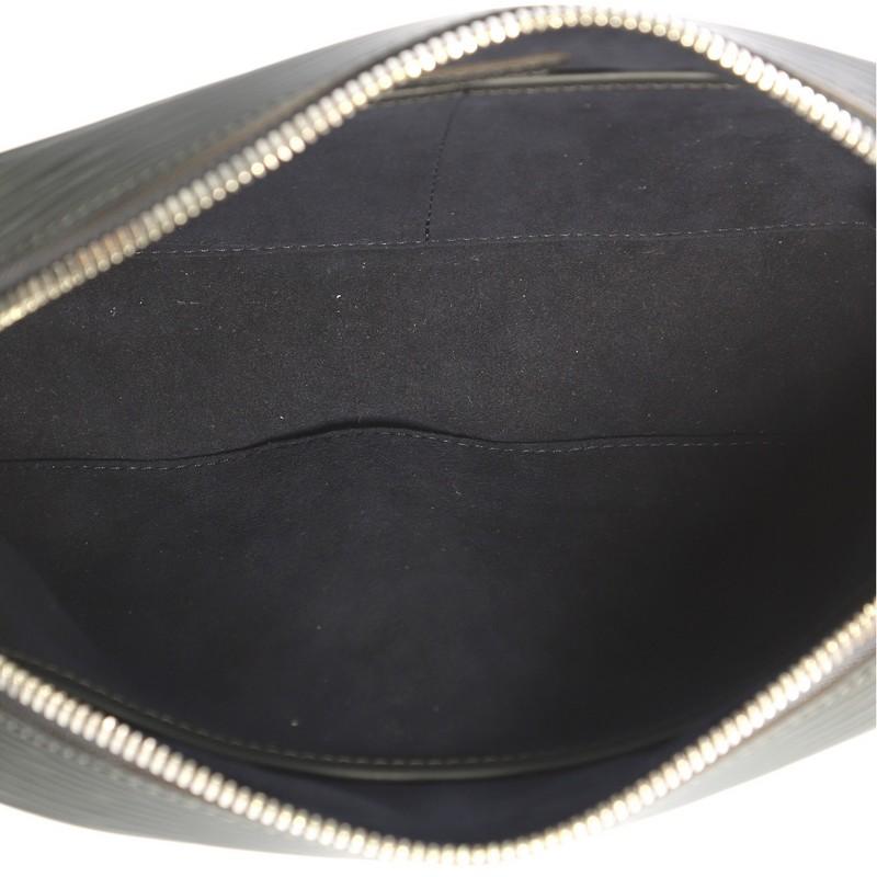 Black Louis Vuitton Neo Hoche Clutch Epi Leather