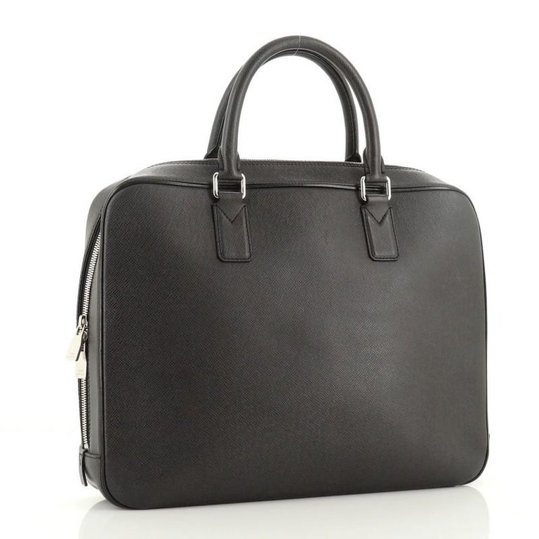 AUTHENTIC LOUIS VUITTON BUSINESS BRIEFCASE BAG NEVSKY TAIGA BLACK M308 -  clothing & accessories - by owner - apparel