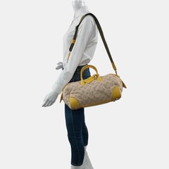 Louis Vuitton Neo Papillon Revelation GM Beige and Canvas Yellow Leather