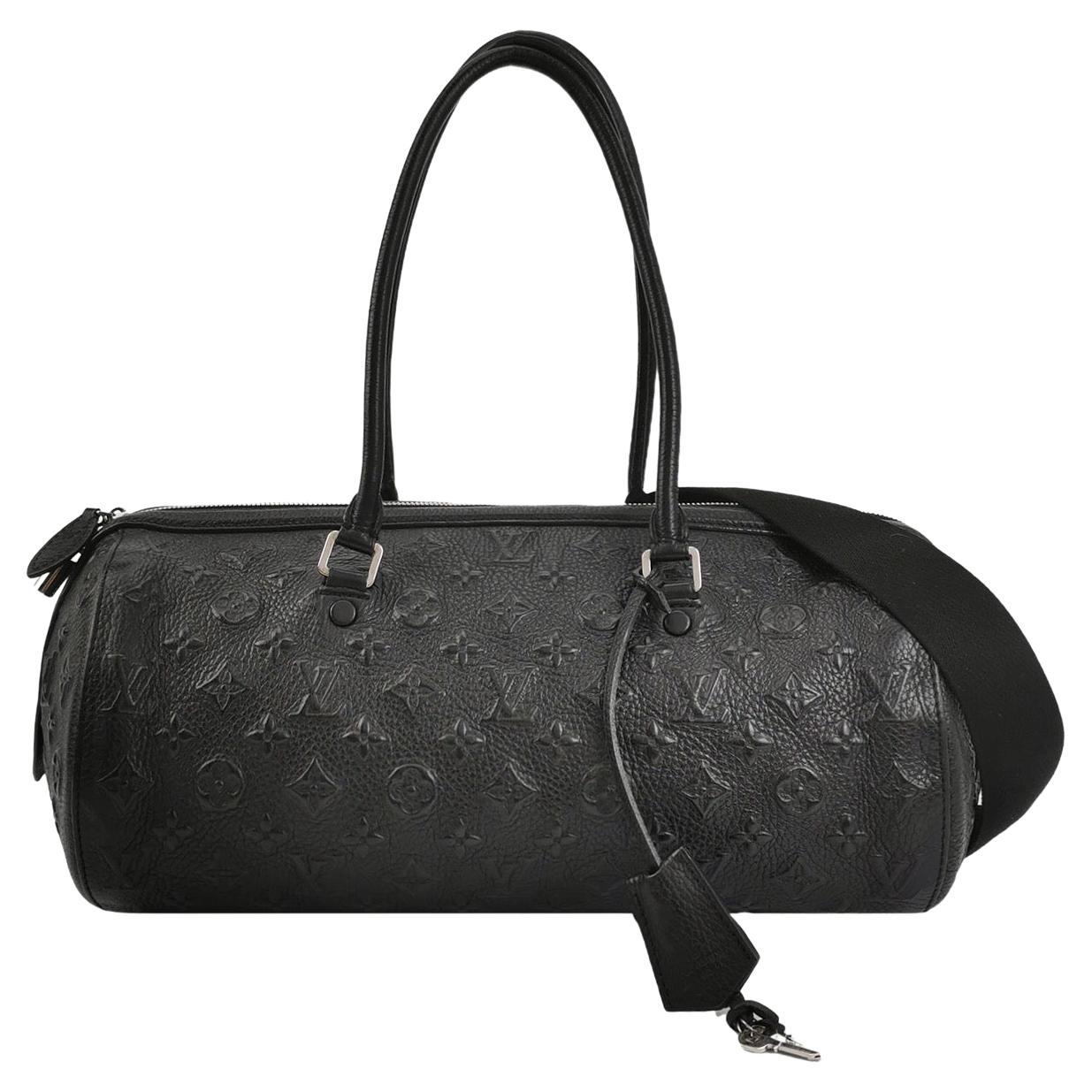 Louis Vuitton Neo Papillon Revelation GM Schwarze Leder Umhängetasche mit Riemen im Angebot