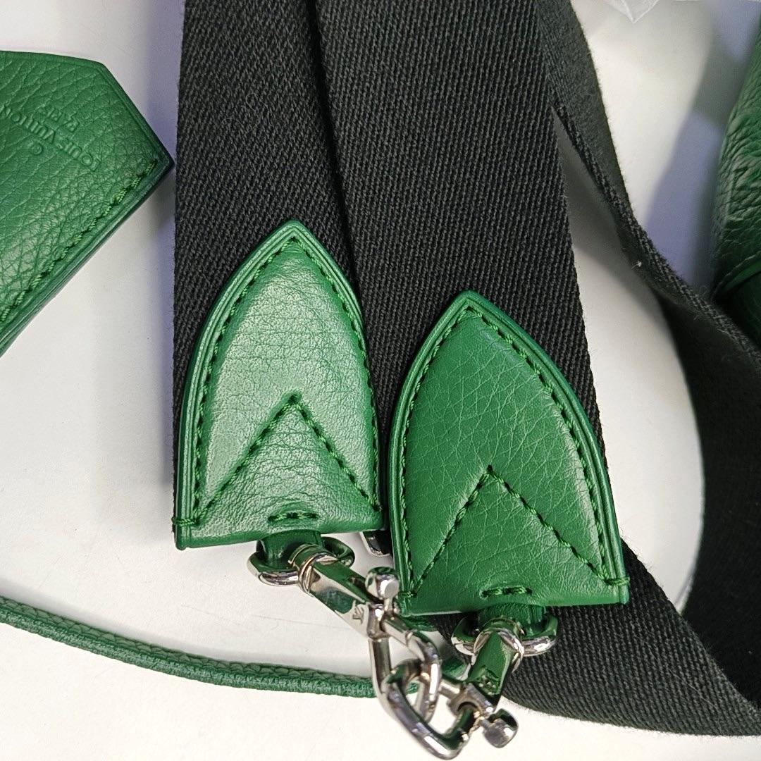 Louis Vuitton Neo Papillon Rivelazione GM Borsa a tracolla in pelle verde con tracolla in vendita 10