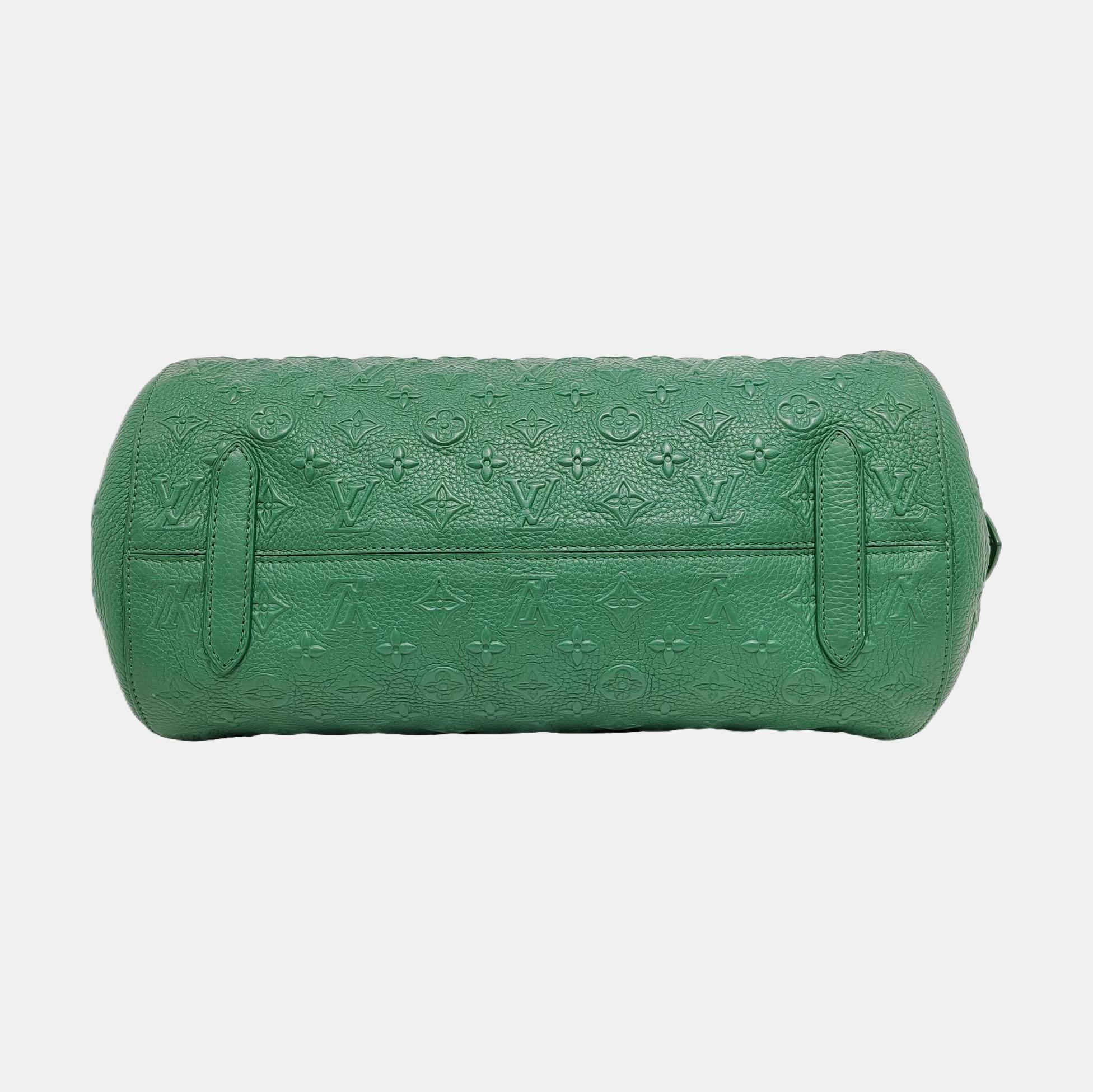 Louis Vuitton Neo Papillon Rivelazione GM Borsa a tracolla in pelle verde con tracolla in vendita 12