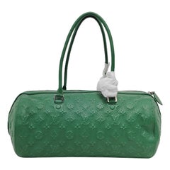 Louis Vuitton Neo Papillon Revelation GM Green Leather Shoulder Bag with Strap