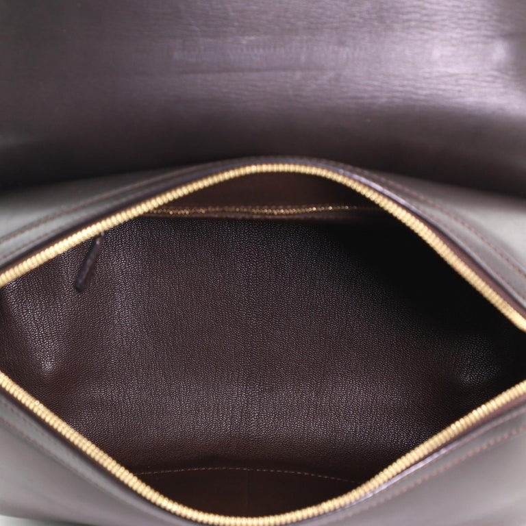 Louis Vuitton W PM Monogram Cuir Orfevre Tote Bag Safran
