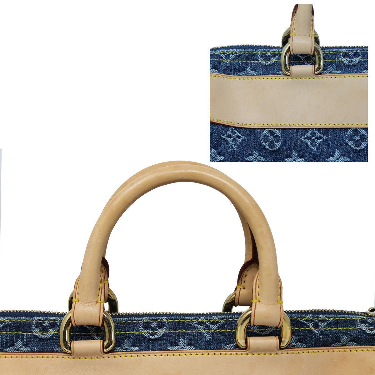 Women's or Men's Louis Vuitton Neo Speedy Denim Monogram Handbag With Dust Bag