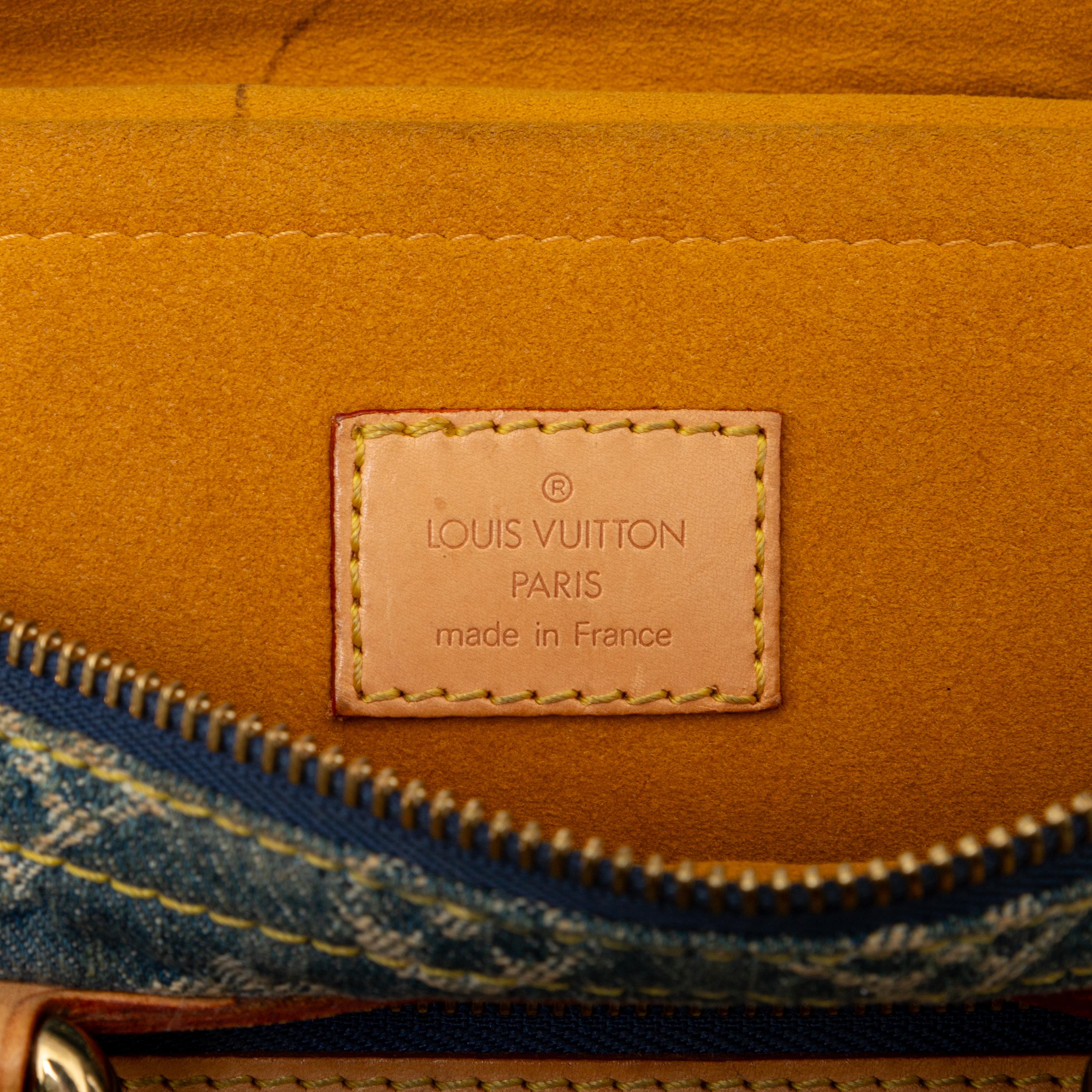 Louis Vuitton Neo Speedy Monogram Denim Handbag - '10s For Sale 1