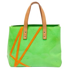 Louis Vuitton Neon Green Monogram Vernis Robert Wilson Reade PM Bag