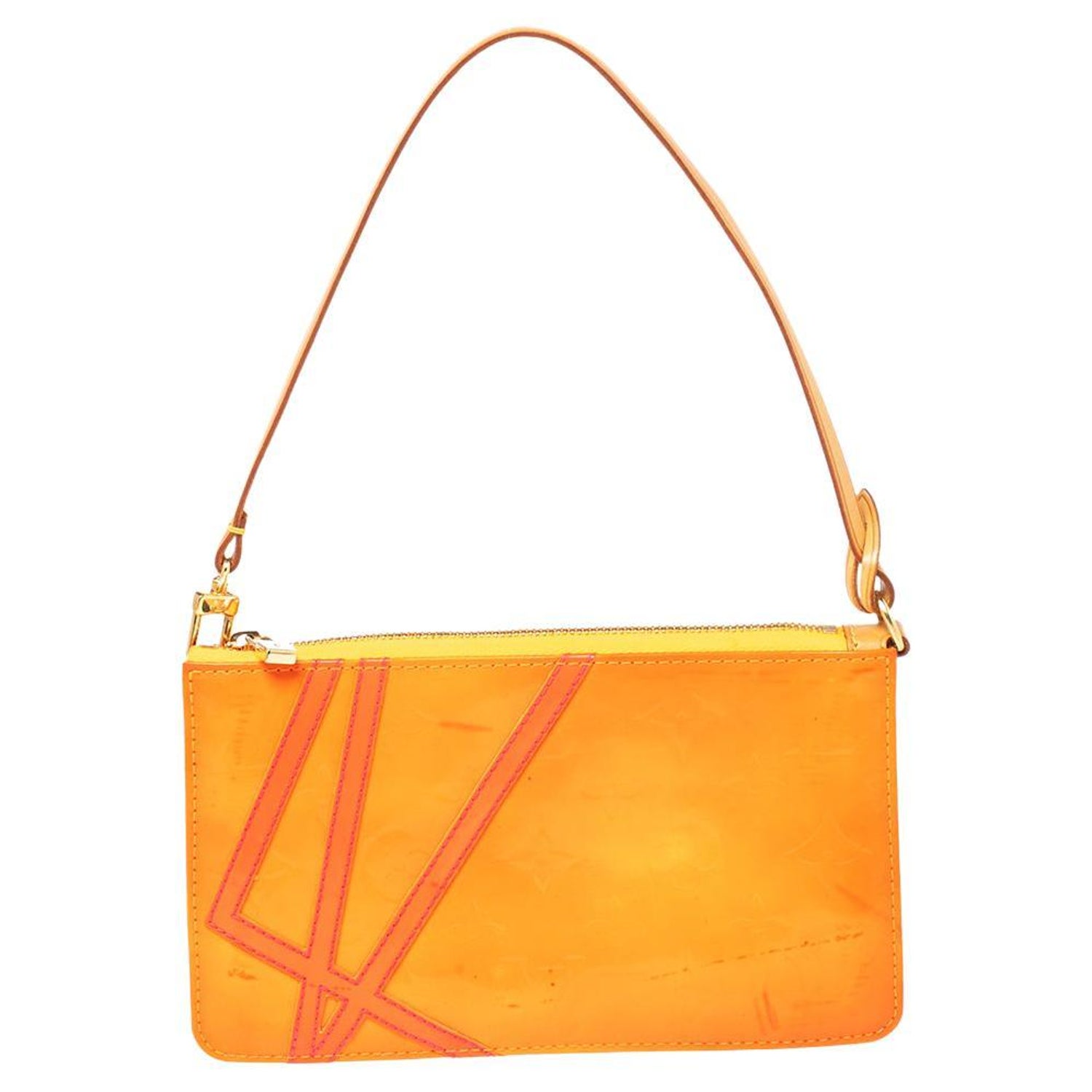 Louis Vuitton Neon Orange Monogram Vernis Robert Wilson Lexington Pochette  Bag at 1stDibs