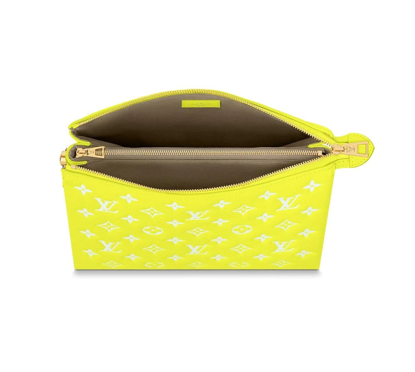 neon yellow louis vuitton bag