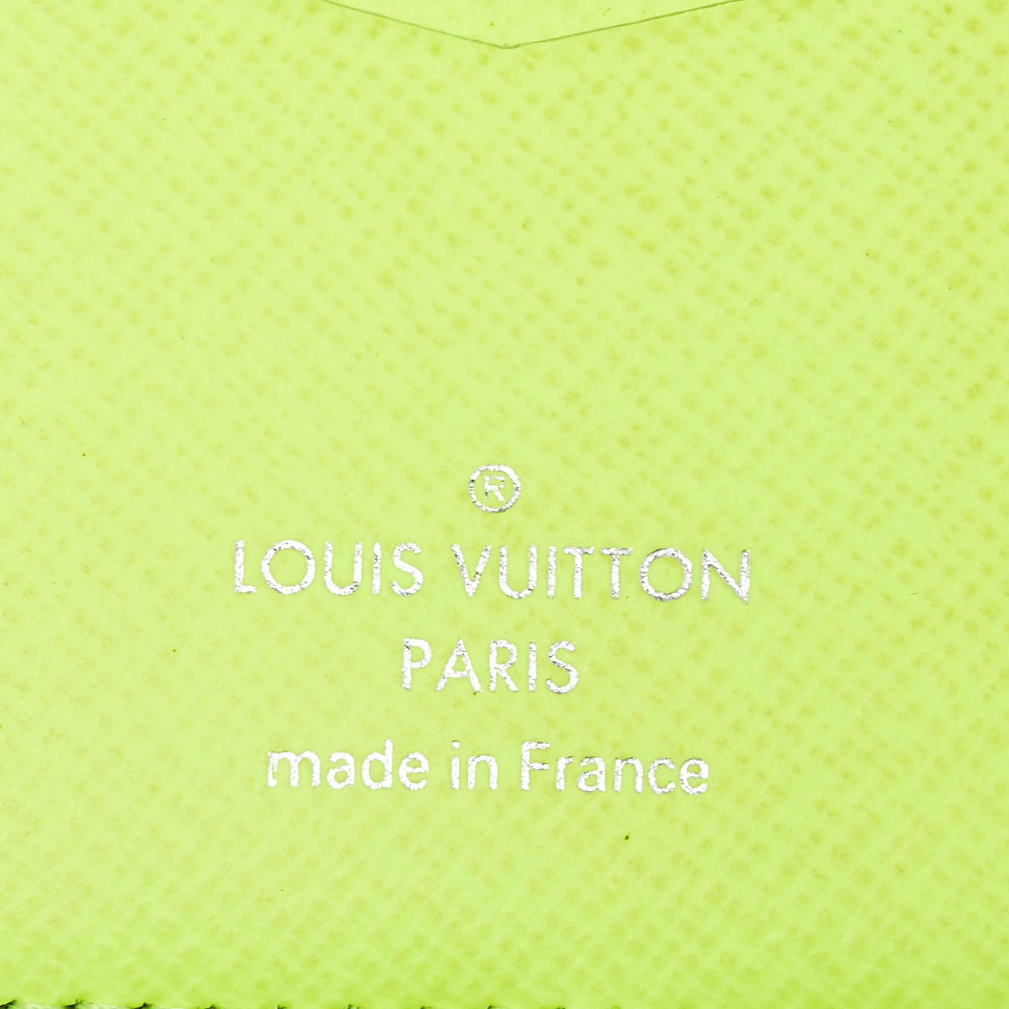 Louis Vuitton Neon Yellow Monogram Canvas Pocket Organizer 1