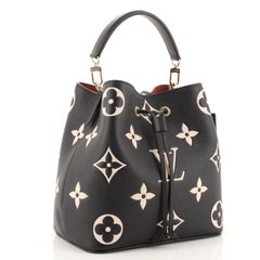 Louis Vuitton NeoNoe Handbag Bicolor Monogram Empreinte Giant MM