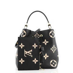 Louis Vuitton NeoNoe Handbag Bicolor Monogram Empreinte Giant MM