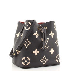 Louis Vuitton NeoNoe Handbag Bicolor Monogram Empreinte Giant MM