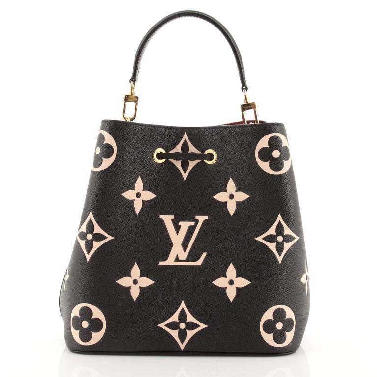 Louis Vuitton NeoNoe Handbag Bicolor Monogram Empreinte Giant MM