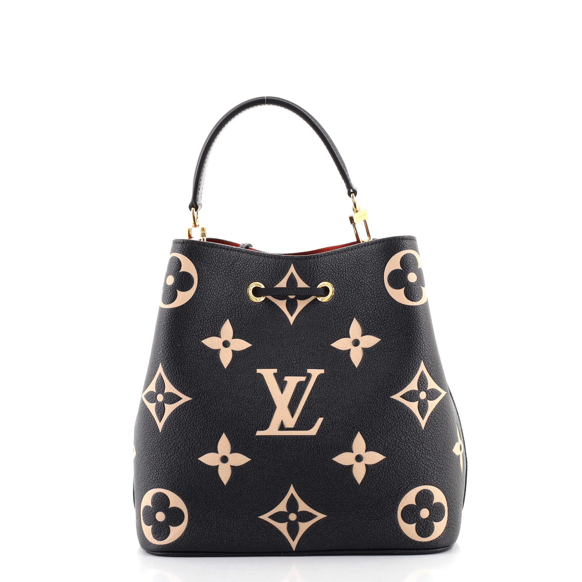 Louis Vuitton Louis Vuitton NeoNoe Handtasche Bicolor Monogramm Empreinte Riesen MM im Zustand „Gut“ in NY, NY