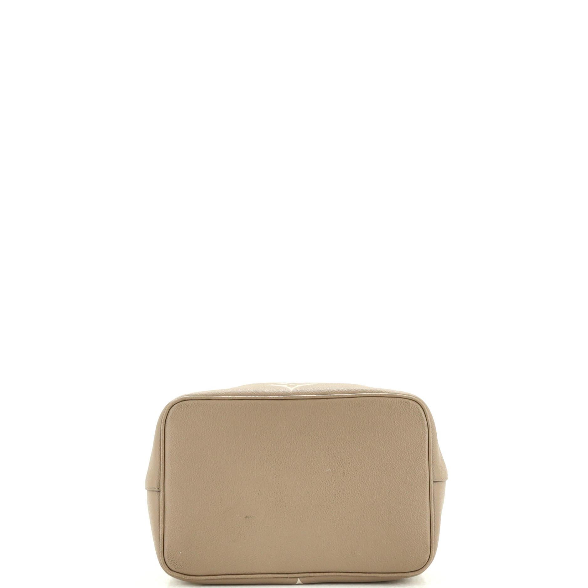 Louis Vuitton NeoNoe Handbag Bicolor Monogram Empreinte Giant MM 1