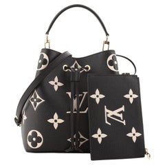 Louis Vuitton NeoNoe Handbag Bicolor Monogram Empreinte Giant MM