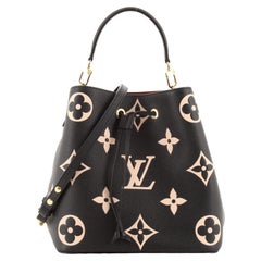 Louis Vuitton NeoNoe Handbag Bicolor Monogram Empreinte Giant MM