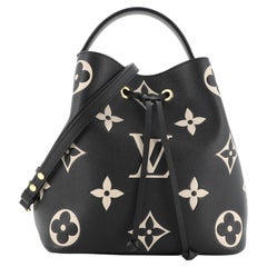 Louis Vuitton NeoNoe Handbag Bicolor Monogram Empreinte Giant MM