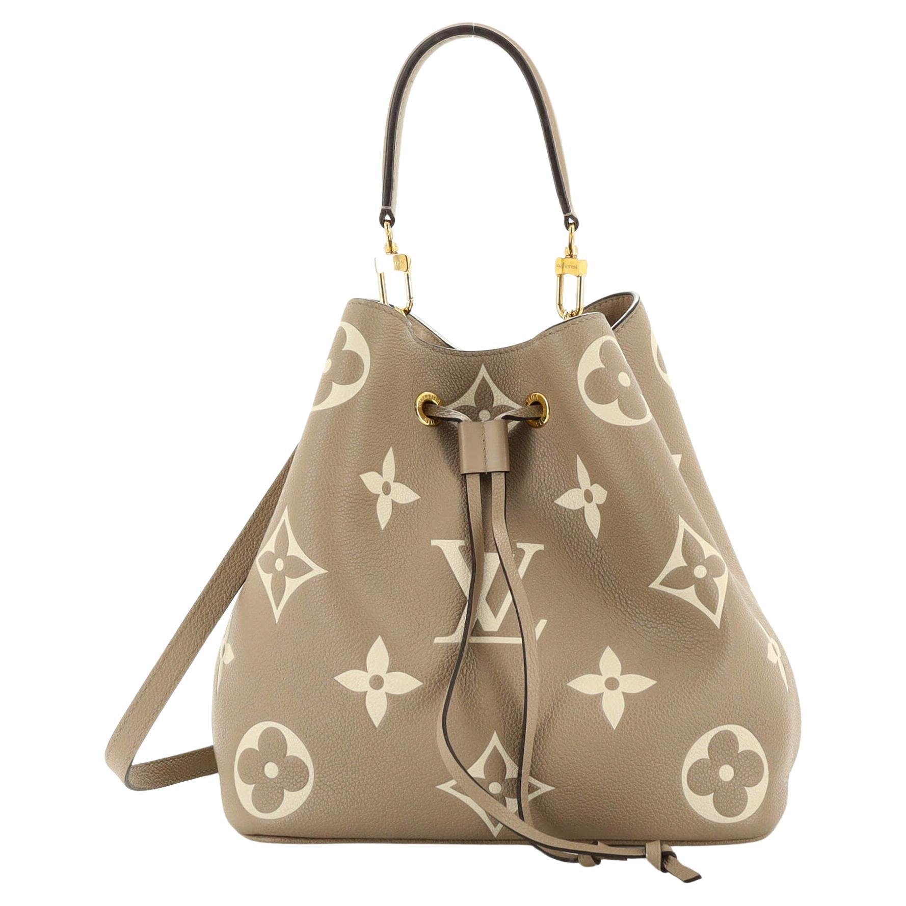 Louis Vuitton Noe NM Handbag Bicolor Monogram Empreinte Leather