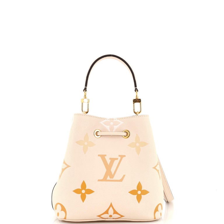 Louis Vuitton NEW Summer Blue Monogram Giant By The Pool Neonoe BB  Crossbody Bag For Sale at 1stDibs