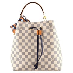 Louis Vuitton NeoNoe Handbag Damier with Braided Detail MM