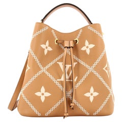 Louis Vuitton Madeleine mm Bicolore Tourterelle Creme Monogram Empreinte