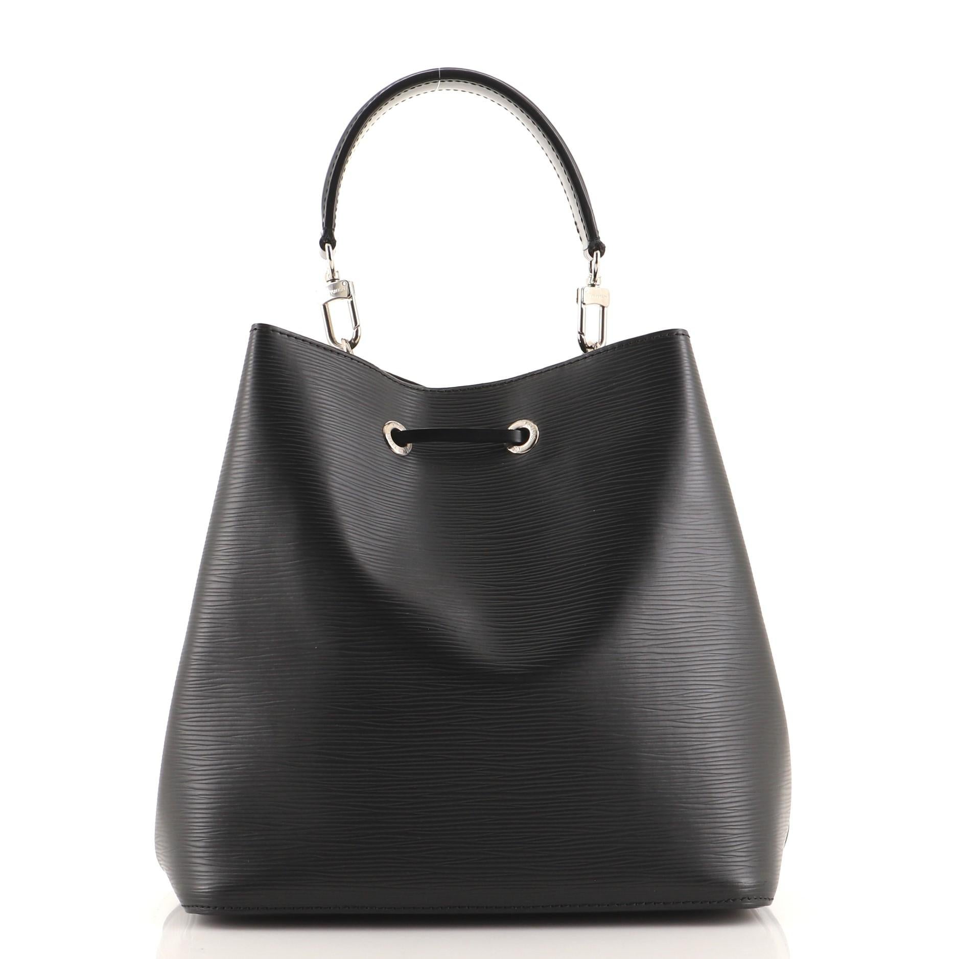 Black Louis Vuitton NeoNoe Handbag Epi Leather MM