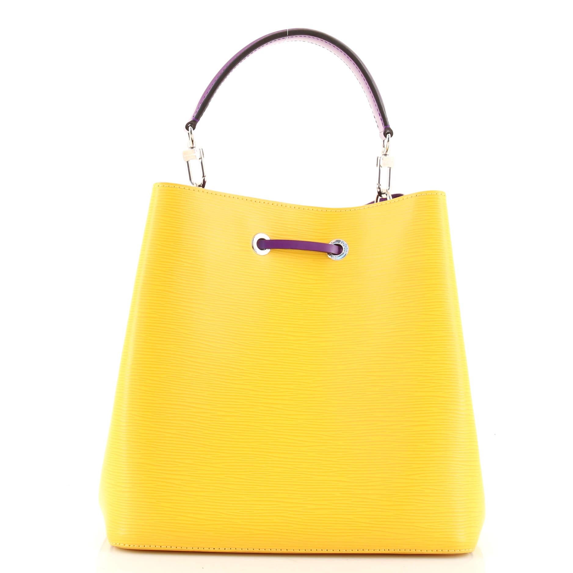 Yellow Louis Vuitton NeoNoe Handbag Epi Leather MM