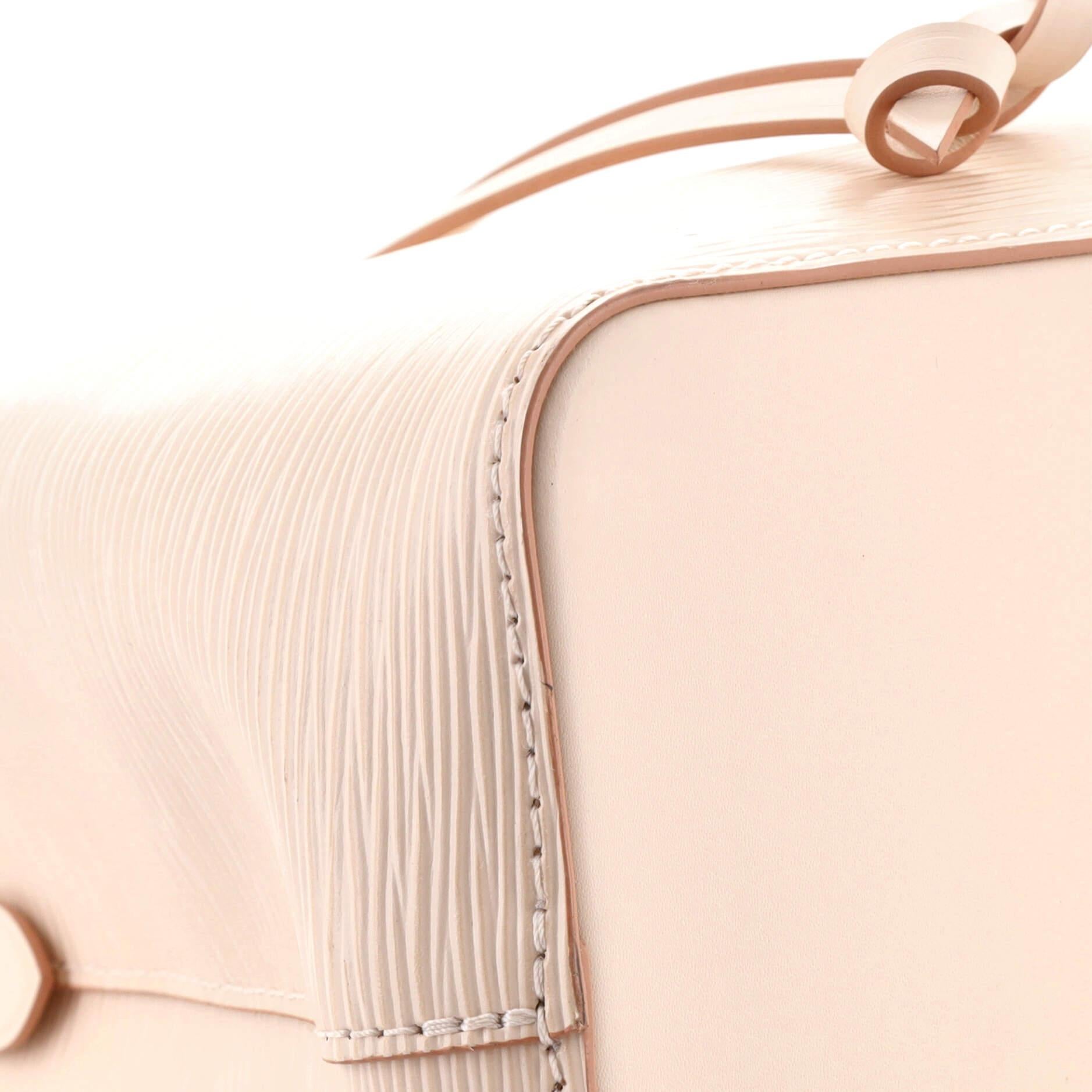 Women's or Men's Louis Vuitton NeoNoe Handbag Epi Leather with Logo Jacquard Strap BB