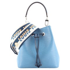 Louis Vuitton NeoNoe Handbag Epi Leather with Logo Jacquard Strap BB