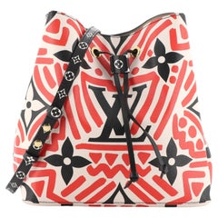 Louis Vuitton Black Multicolore Bucket Bag & Pouch – Dina C's Fab