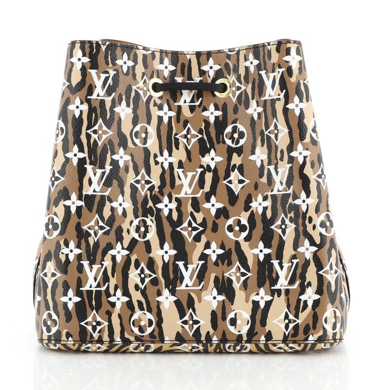 Louis Vuitton NeoNoe Handtasche Limited Edition Dschungel Monogramm Riesen im Zustand „Gut“ in NY, NY