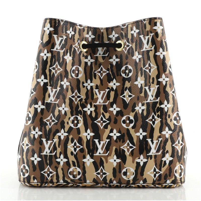 Louis Vuitton NeoNoe Handbag Limited Edition Jungle Monogram Giant In Good Condition In NY, NY