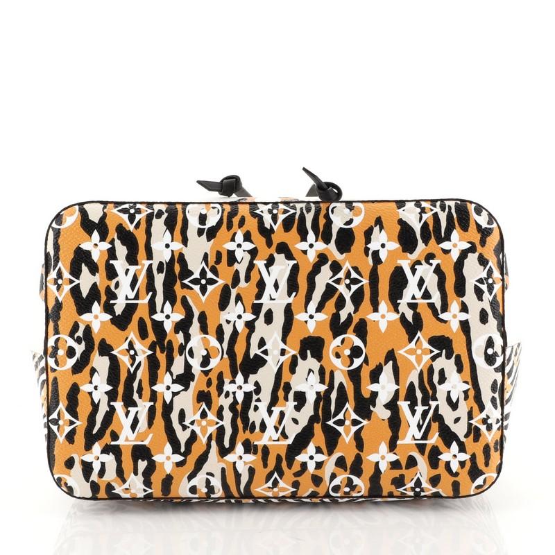 Beige Louis Vuitton NeoNoe Handbag Limited Edition Jungle Monogram Giant