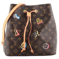 Louis Vuitton NeoNoe Handbag Limited Edition Love Lock Monogram Canvas