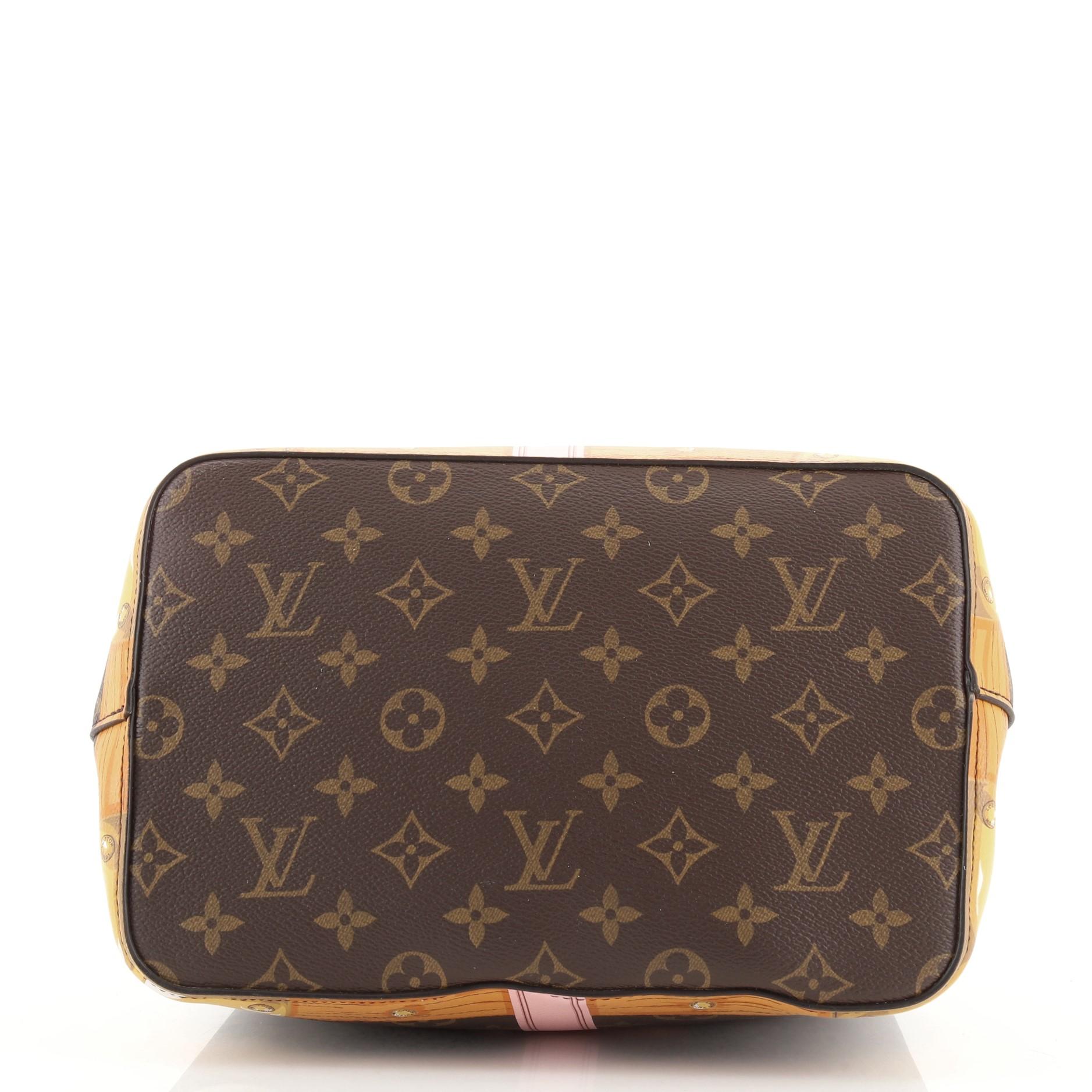 Women's or Men's Louis Vuitton NeoNoe Handbag Limited Edition Summer Trunks Monogram Canvas