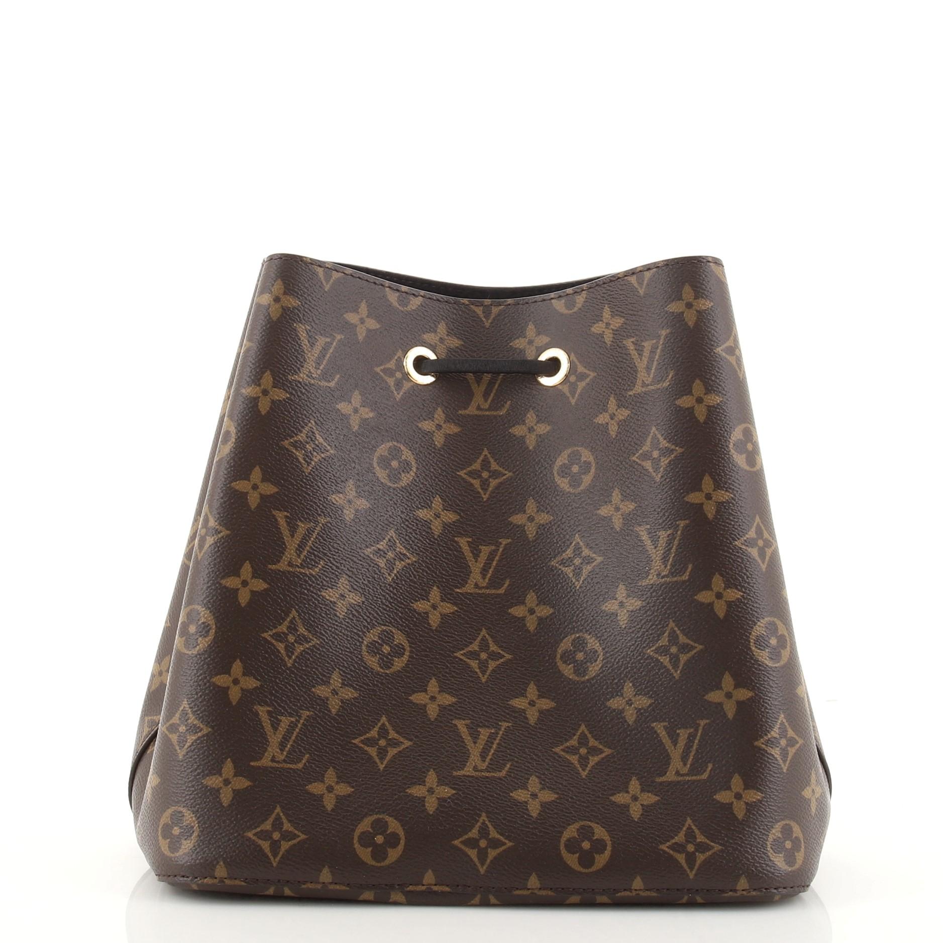 Black Louis Vuitton NeoNoe Handbag Monogram Canvas MM